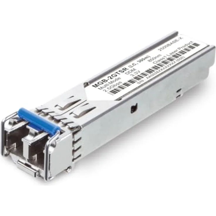 Planet MGB-2GTSR, SFP-Transceiver 2,5G, Silber, Reichweite bis 20 km, -40℃ bis 75℃ Temperaturbereich