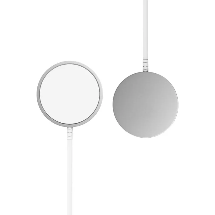 Tech-Protect QI15W-A44, magnetisches kabelloses Ladegerät mit MagSafe, 15 W Leistung, Weiß