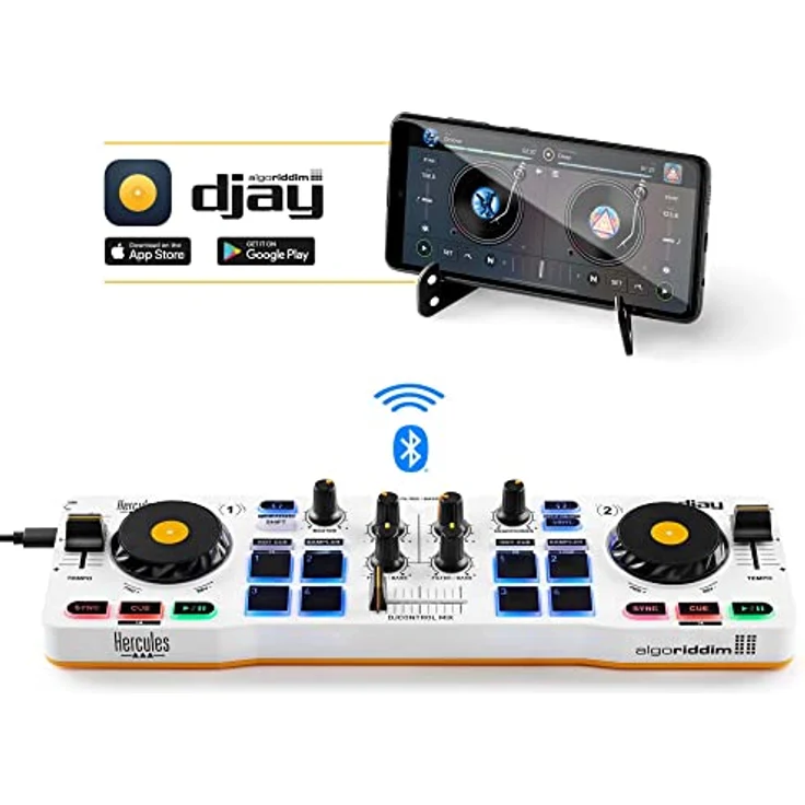 Hercules DJControl Mix – Bluetooth Wireless DJ Controller for Smartphones – 2 Decks – Bild 2