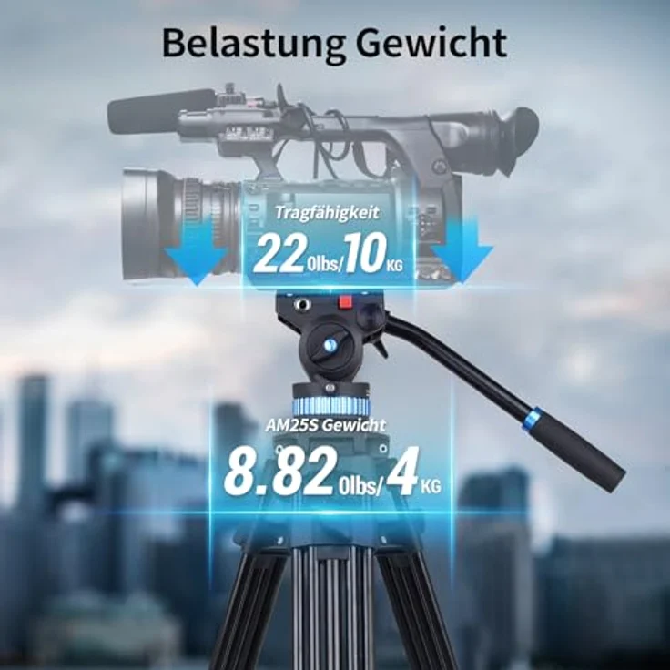 SIRUI AM-25S Einsteiger Videostativ mit Neigekopf – Bild 7