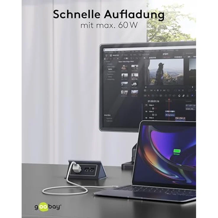Goobay Lightning auf USB-A, supersoftes Textilkabel mit Metallsteckern, 0,5 m, flexibles Silikon für maximalen Schutz – Bild 8