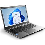 Notebook CSL R'Evolve C14i v2 Windows 11 Pro - Ultra-Slim Laptop, 14,1 Zoll Full HD 1920x1080 IPS, Intel N4120 CPU 4x2600 MHz, 64 GB eMMC SSD, 4 GB DDR4-RAM, AC WLAN, BT 4.2