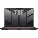 ASUS TUF Gaming A17 (FA707NVR-HX009), Gaming-Notebook mit AMD Ryzen 7, 17,3 Zoll Full HD Display, 144 Hz, 512 GB SSD, 16 GB DDR5, 8 GB Grafikspeicher, Schwarz