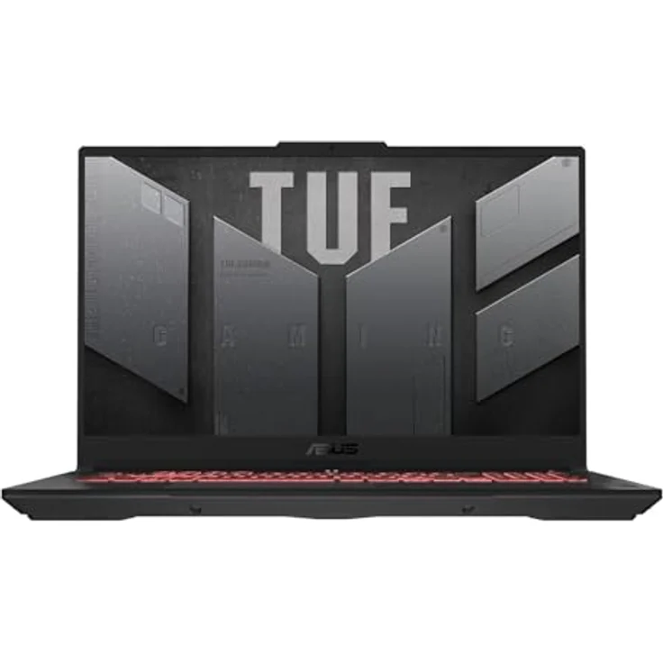 ASUS TUF Gaming A17 90NR0E35-M002Y0, Gaming Laptop mit AMD Ryzen 5 7535HS Prozessor, 16 GB RAM und GeForce RTX 4060, schwarz – Bild 1
