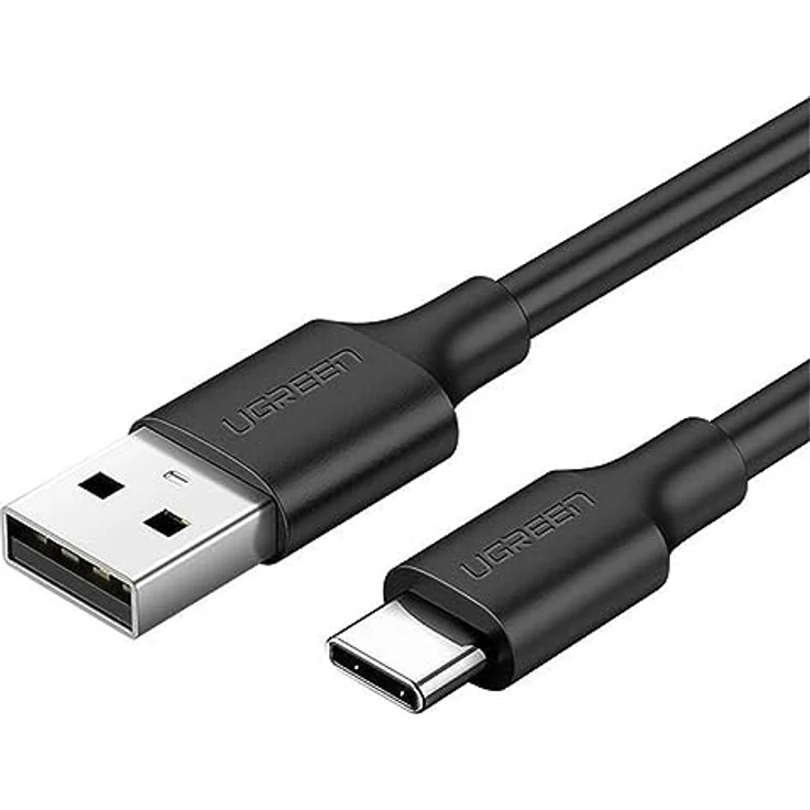 Ugreen 60118 USB-Kabel 2 m, USB 2.0, USB-C zu USB-A, Schwarz, schnelles Laden und Datenübertragung, langlebig – Bild 1