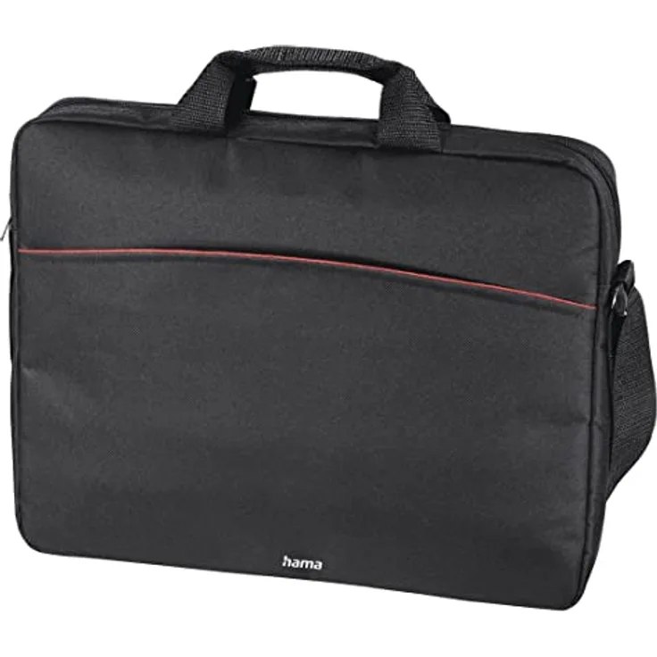 Hama Laptop Tasche bis 17.3 Zoll (Notebook Tasche für Laptop, Tablet, MacBook, Chromebook bis 17,3 Zoll, Umhängetasche als Arbeitstasche oder Schultasche für Herren und Damen) schwarz