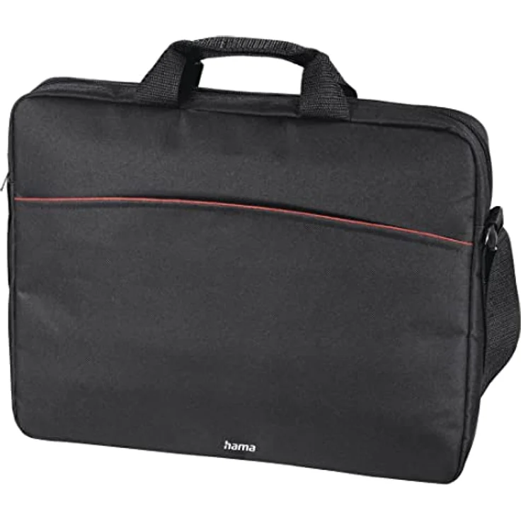Hama Laptop Tasche bis 17.3 Zoll (Notebook Tasche für Laptop, Tablet, MacBook, Chromebook bis 17,3 Zoll, Umhängetasche als Arbeitstasche oder Schultasche für Herren und Damen) schwarz – Bild 1