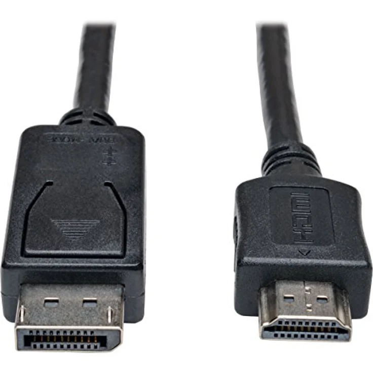 Tripp Lite DisplayPort-auf-HDMI-Adapterkabel (M/M), 4,6 m (15 ft.), unterstützt bis zu 1920 x 1080 (1080p), vergoldete Kontakte – Bild 1
