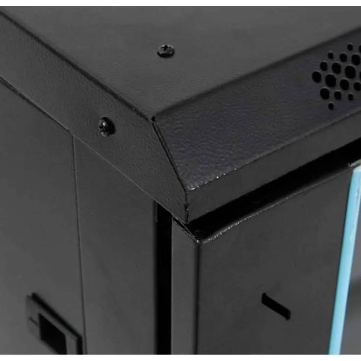 vidaXL 18U Netzwerkschrank, Serverschrank abschließbar mit Rollen und abnehmbaren Seitenteilen, freistehend, 19" IP20 – Bild 3