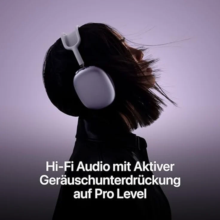 Apple AirPods Max (2024), Apple Siri, Space Grau Over-Ear-Kopfhörer mit Bluetooth, Mikrofon, Noise Cancelling, geeignet für iPhone, polarstern – Bild 4