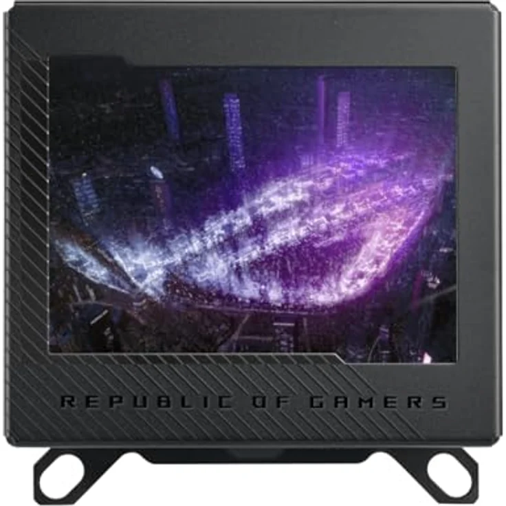 ASUS ROG Ryujin III WB CPU-Wasserblock (Asetek-Wasserblock, 178 Mikrokühllamellen, 3,5-Zoll LCD, integrierter VRM-Lüfter, ROG Fittings, schwarz) – Bild 5