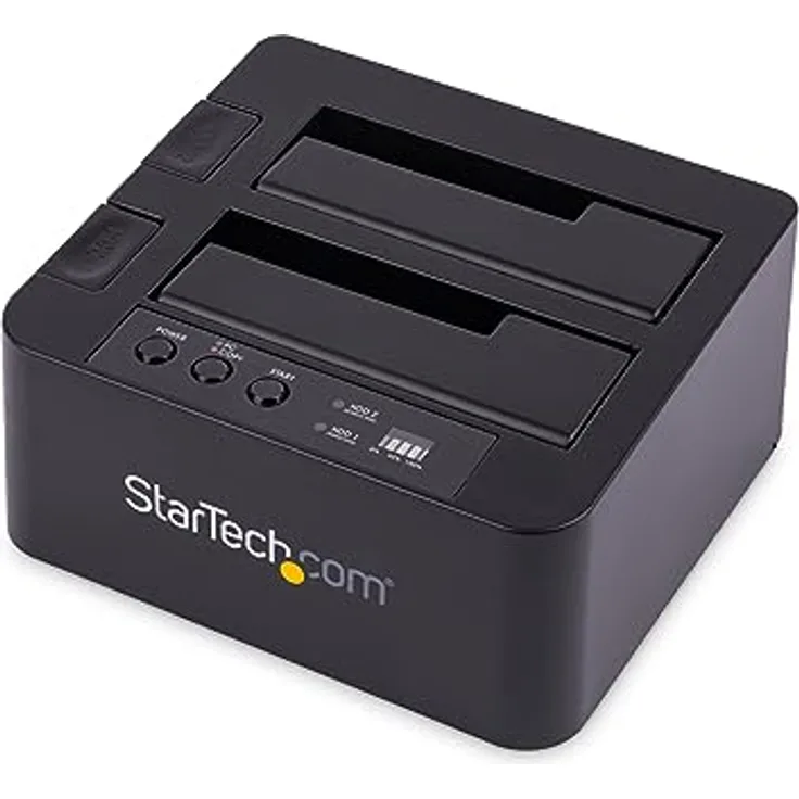 StarTech.com USB 3.1 (10Gbit/s) Festplatten Duplikator Dock für 2,5" & 3,5" SATA SSD Festplatten + 4Kn - USB/ USB-C [Thunderbolt 3 kompatibel] Kloner (SDOCK2U313R)