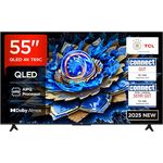 TCL 55T69C 55 Zoll QLED Direct LED TV, 4K HDR Smart Google TV mit Dolby Vision & Atmos, Game Master und Motion Clarity, kompatibel mit Google Assistant & Alexa