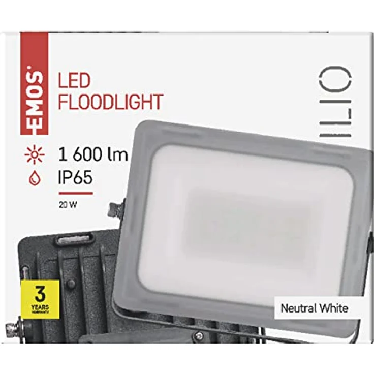 Emos LED-Strahler ILIO, 21W (LED), 1900 Lumen, IP65 Schutz, Schwarz – Bild 2