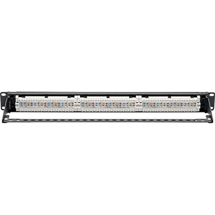 Eaton Tripp Lite Cat6 PoE+ Patchpanel N252-P24, 24 Ports, RJ45 Ethernet, 1U-Rackmontage, schwarz, EIA/TIA 568A/B-Verdrahtungsstandards – Bild 4