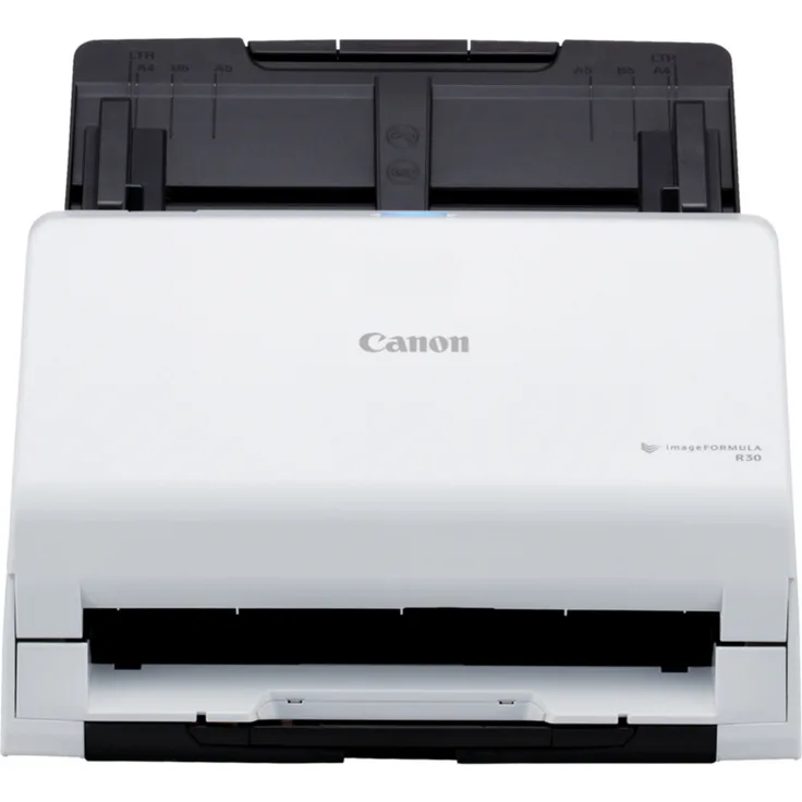 Canon imageFORMULA R30, 600 x 600 DPI Dokumentenscanner in Weiß, mit Duplex-Funktion und Cloud-Upload-Funktion