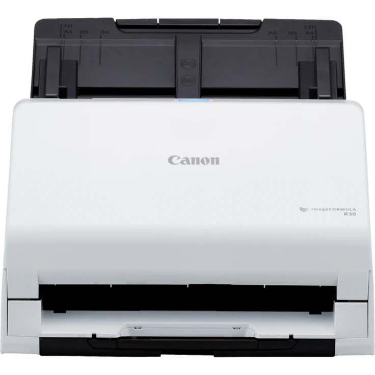 Canon imageFORMULA R30, 600 x 600 DPI Dokumentenscanner in Weiß, mit Duplex-Funktion und Cloud-Upload-Funktion