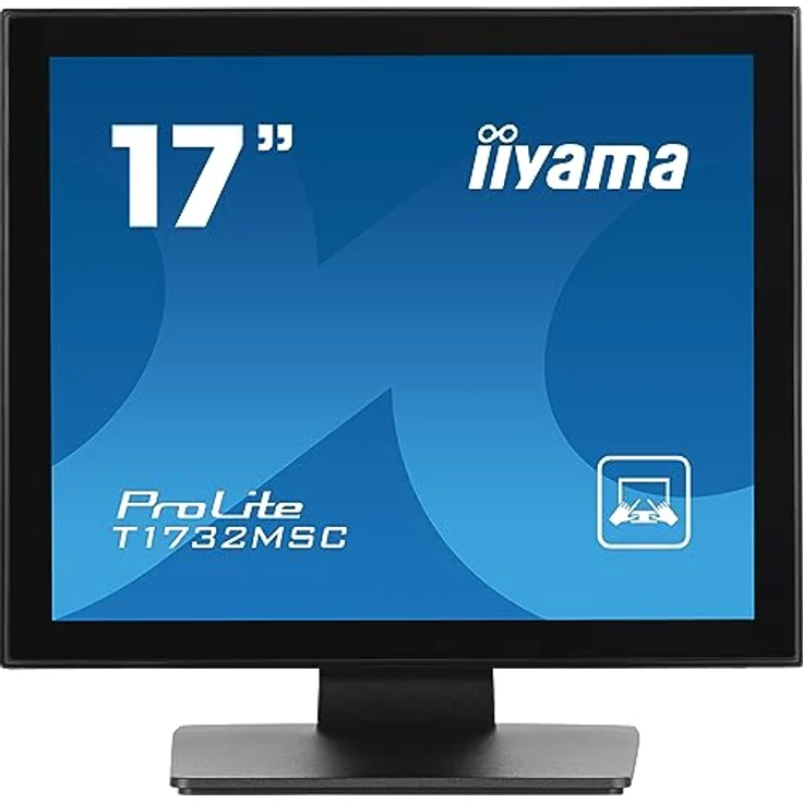 iiyama Prolite T1732MSC-B1SAG 43cm 17" LED-Monitor SXGA 10 Punkt Multitouch kapazitiv VGA HDMI DP IP54 AntiGlare-Beschichtung schwarz – Bild 1