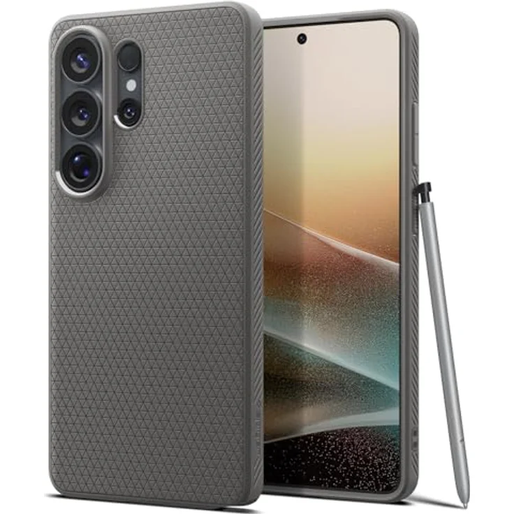 Spigen Liquid Air Hülle für Samsung Galaxy S26 Ultra, stoßdämpfender TPU-Schutz, Anti-Rutsch Design – Marble Gray – Bild 1