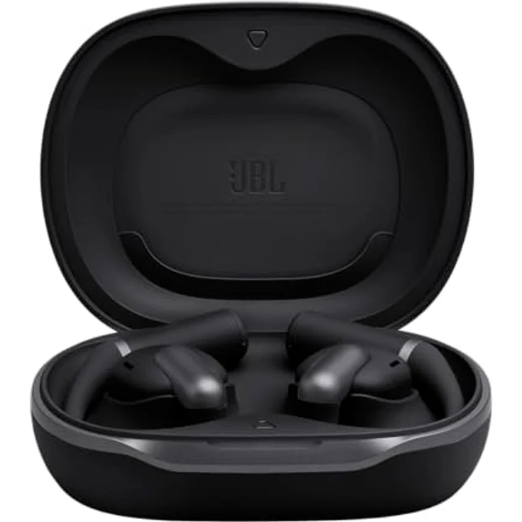 JBL Sense Pro, kabellose Open-Ear-Kopfhörer mit Hi-Res Audio, 38 Stunden Spielzeit, 4 Mikrofonen, IP54 wasserdicht, Spatial Sound, Schwarz – Bild 4