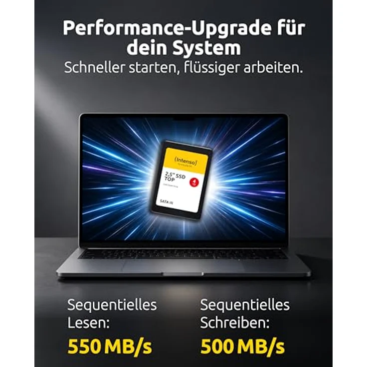 Intenso 6.3 cm (2,5") 4TB SSD SATA III, interne Solid State Drive mit bis zu 550 MB/s Lesegeschwindigkeit – Bild 3