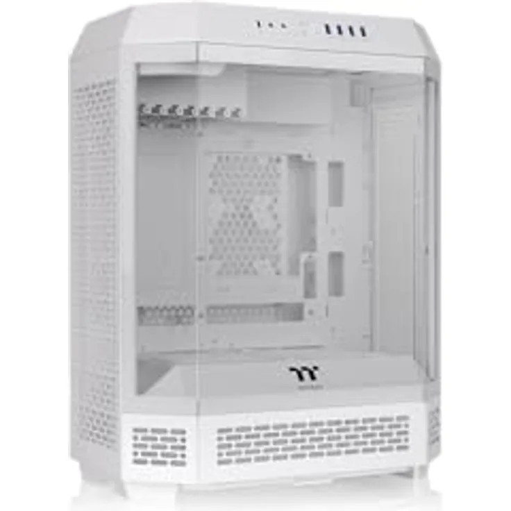 Thermaltake The Tower 600 Mid Tower Chassis, vertikales Design, Kühlungsunterstützung, White