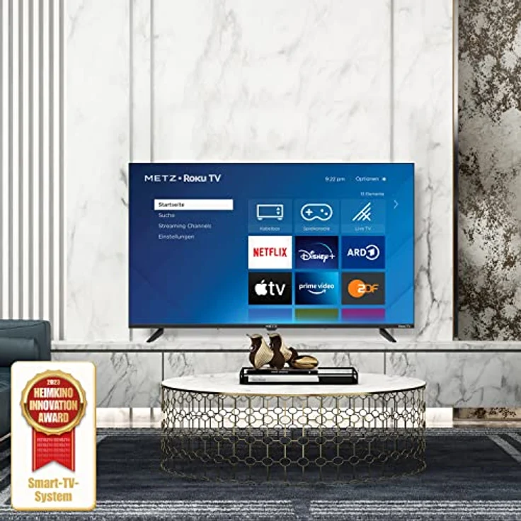 METZ Blue Roku TV I FHD Smart TV I 40 Zoll I 100 cm I Fernseher mit Triple Tuner I TV mit WLAN I LAN I HDMI I USB I HDTV I Netflix I Prime I Disney + I Apple TV+ | 40MTD3011Z – Bild 2