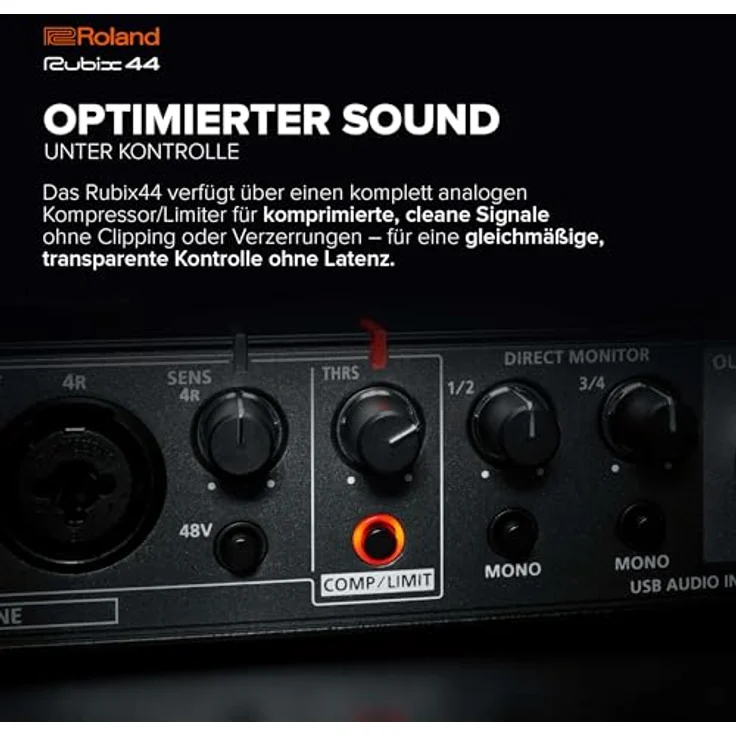 Roland RUBIX44 4-In-4-Out High-Resolution Audio-Interface - Die Hi-Res-Lösung für Homestudio-Produzenten – Bild 6