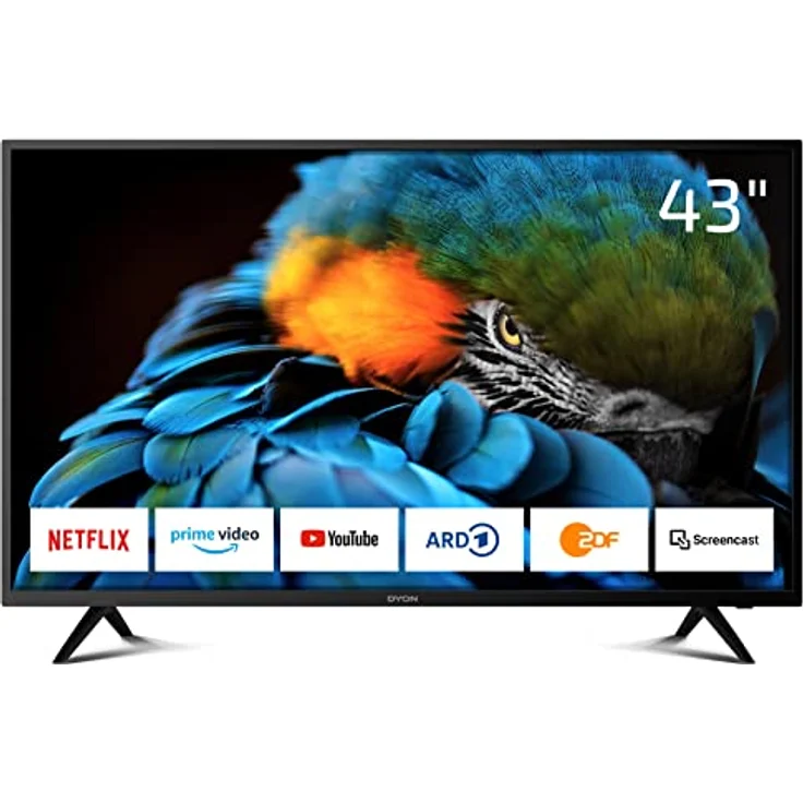 DYON 43 XT 108 cm (43 Zoll) LED Smart TV (Full HD, kein HDR, Edge-LED) HD-Triple-Tuner (Sat, Antenne, Kabel) Energieklasse G – Bild 2