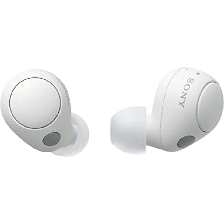 Sony WF-C700N True Wireless Noise Cancelling Kopfhörer - Ganztägiger Komfort und Stabilität - Bis zu 15 Stunden Akkulaufzeit mit Ladecase - Holunderweiß, klein – Bild 1