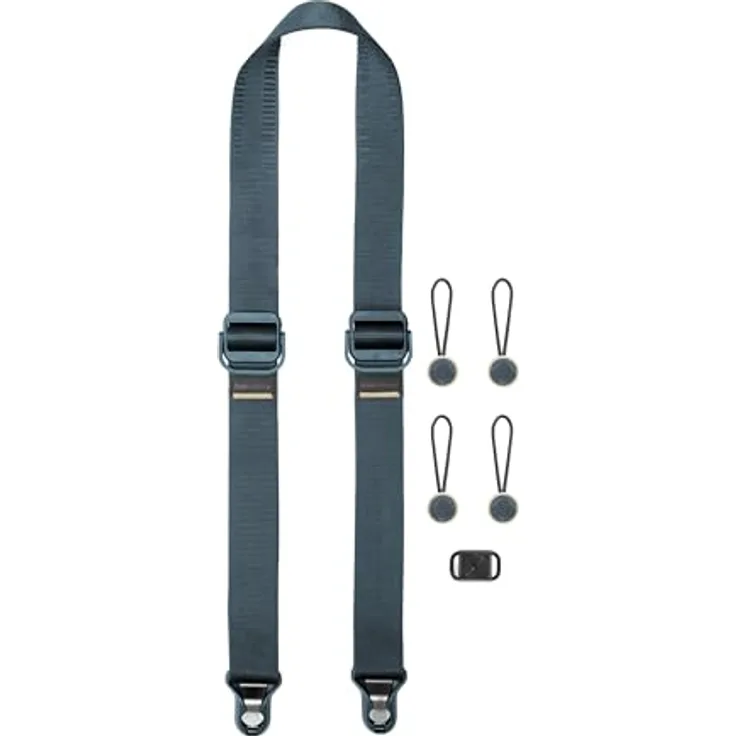 Peak Design Slide Lite Kameragurt, Ocean, konfigurierbar als Schlinge, Nacken- oder Schultergurt, mit Schnellverschluss, 90.7 kg Tragfähigkeit