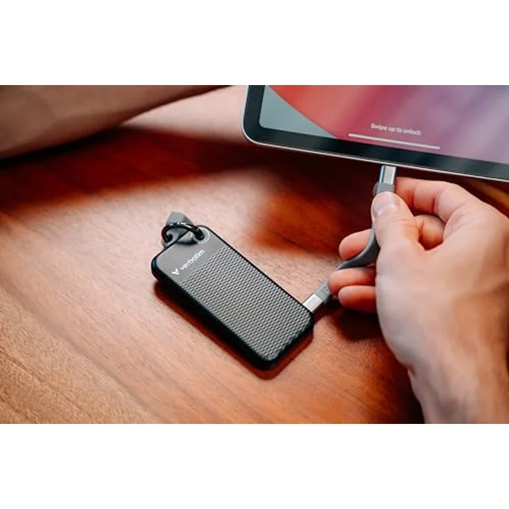 Verbatim Pocket SSD USB 3.2 Gen 2 1TB Black/Grey - Kompakte externe SSD mit 10 Gbps Übertragungsgeschwindigkeit – Bild 5