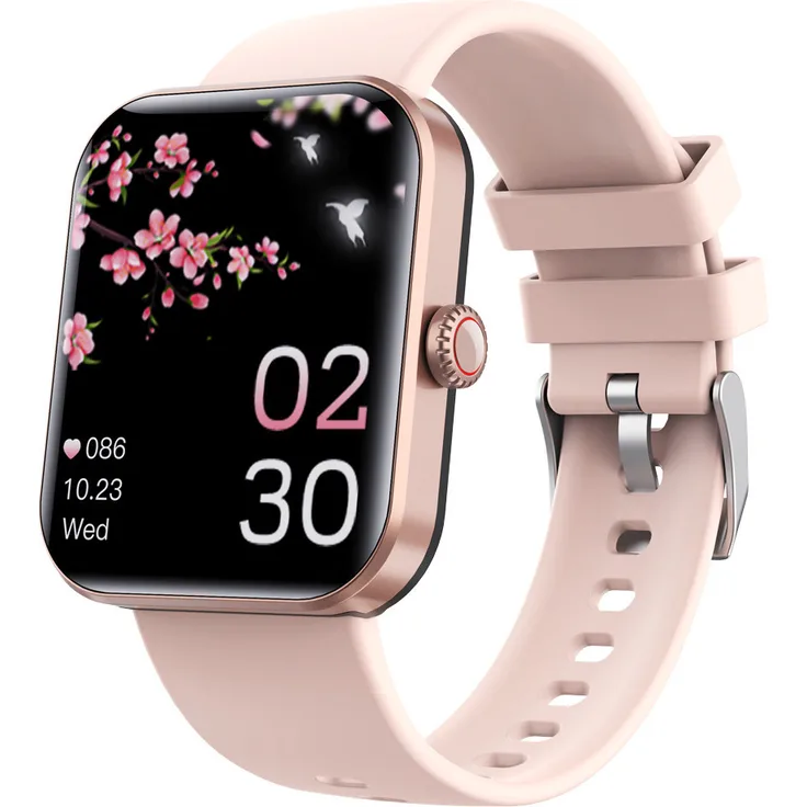 mc star Smartwatch, 1,91-Zoll Bildschirm, Herzfrequenz- und Blutdruckmessung, über 50 Übungsmodi, kompatibel mit Android und iOS