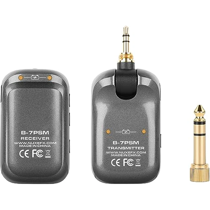 NUX B-7 PSM Wireless In-Ear Monitor System, 24-bit Stereo Audio, geringe Latenz unter 5.5 ms, bis zu 30 Meter Reichweite, Lade-Case inklusive – Bild 5