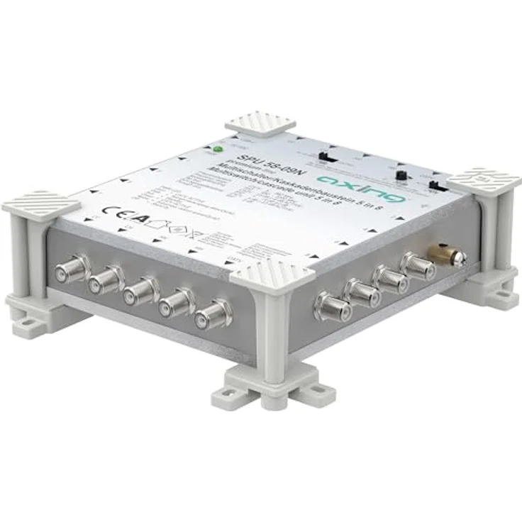 Axing SPU 58-09N Multischalter für 8 Teilnehmer, kaskadierbar, aktiv, Quad-LNB-tauglich, Kabel-TV-fähig mit Energiespar-Schaltung – Bild 2