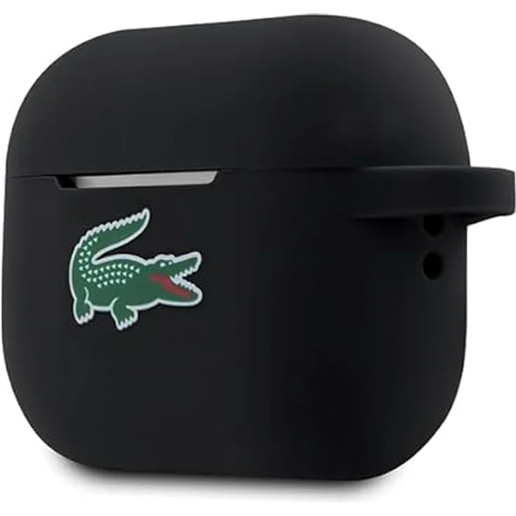 Lacoste Lcap2slok, Ladecase Hülle aus hochwertigem Silikon, Schutzhülle für Airpods, schwarz – Bild 3