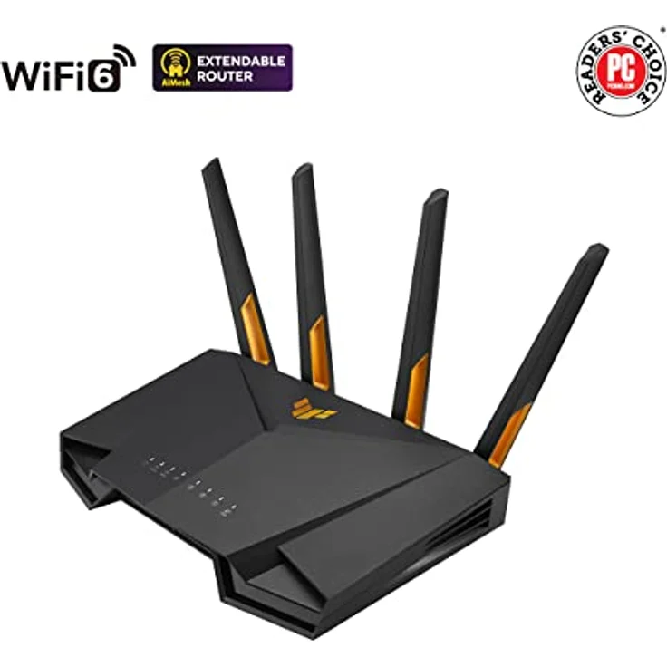 ASUS TUF Gaming AX4200 Dual Band WiFi 6 Gaming kombinierbarer Router (WiFi 6, bis zu 4200 Mbit/s, 2,5Gbit/s Port, AiMesh, AiProtection Pro) – Bild 2