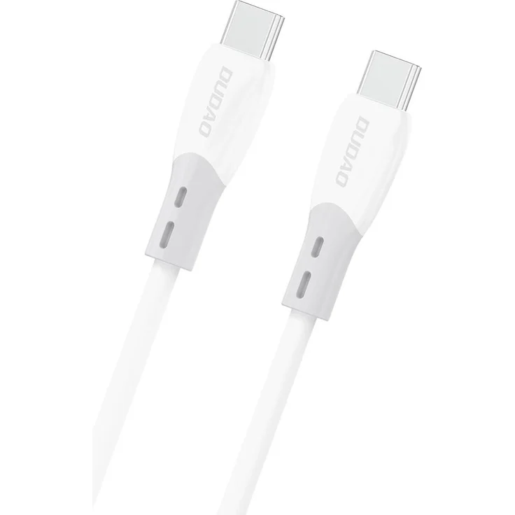 Dudao L25SC, 60W USB-C Ladekabel mit Silikongeflecht, 2 m, schnellladend, weiß