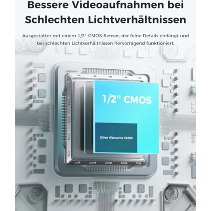 OBSBOT Meet 2 AI-Powered 4K Webcam, AI Framing & Autofokus, HDR Low-Light Correction, Beauty-Modus, Space Grey – Bild 3