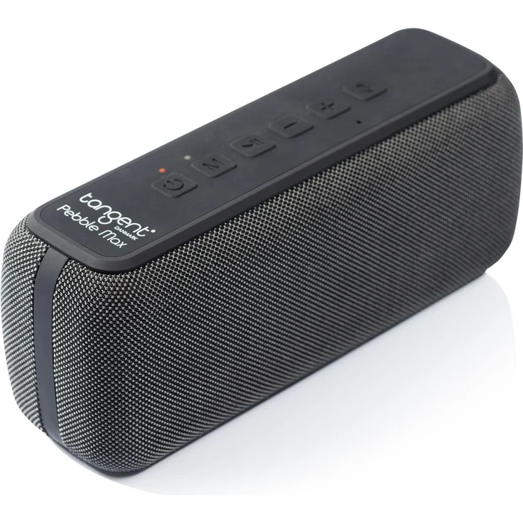 Tangent Pebble Max, Bluetooth Lautsprecher mit 8h Akkulaufzeit, Wasserbeständig IPX5, Schwarz