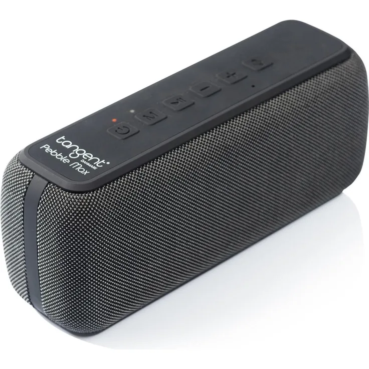 Tangent Pebble Max, Bluetooth Lautsprecher mit 8h Akkulaufzeit, Wasserbeständig IPX5, Schwarz