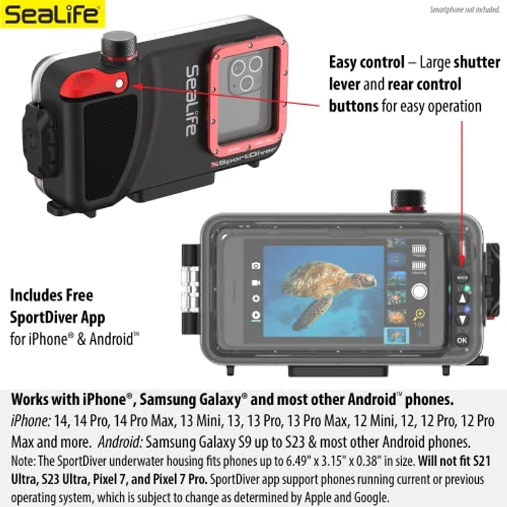 SeaLife SportDiver Unterwasser Smartphonehülle für iPhone (SL400) – Bild 2