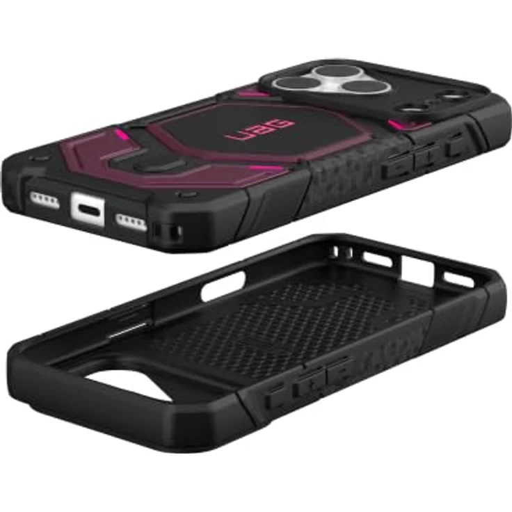 Urban Armor Gear Monarch Pro MagSafe Bumper für Apple iPhone 18 Pro, robuster Schutz in Schwarz und Violett – Bild 2