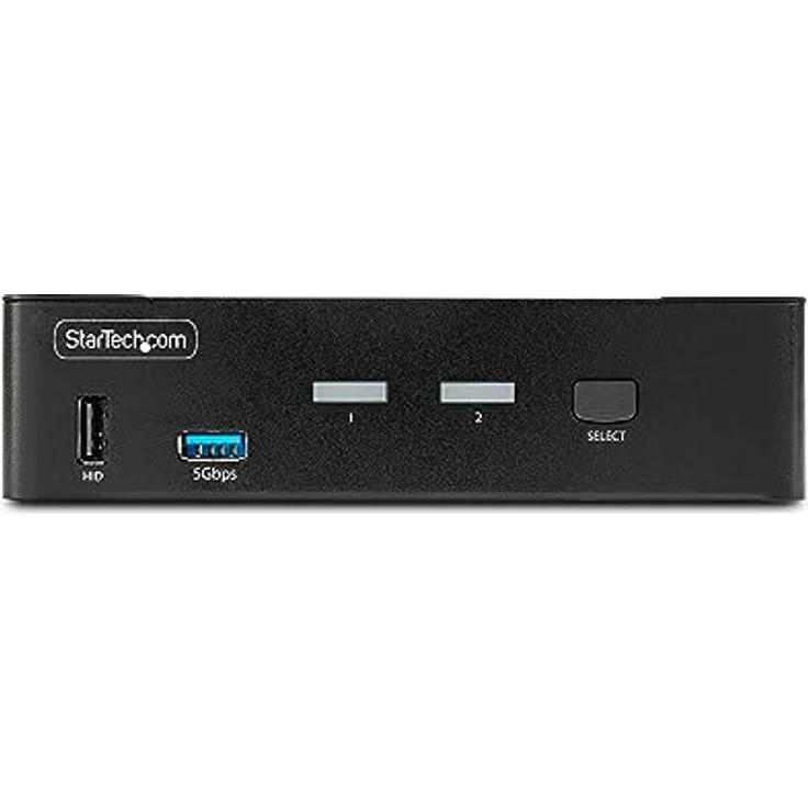 StarTech.com 2-Port 8K KVM-Switch DisplayPort 1.4, 8K 60Hz / 4K 144Hz, DP 1.4, 2X USB 3.0 Ports, 4X USB 2.0 HID Ports, KVM DisplayPort Umschalter, Taste & Hotkey, MST (D86A2-2-PORT-8K-KVM) – Bild 3