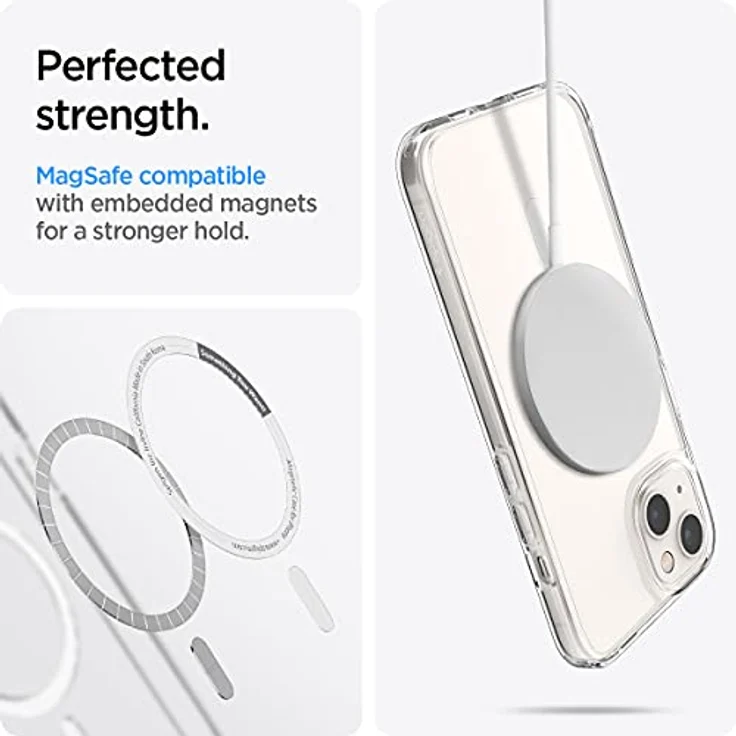 Spigen Ultra Hybrid MagSafe iPhone 13 White – Bild 4