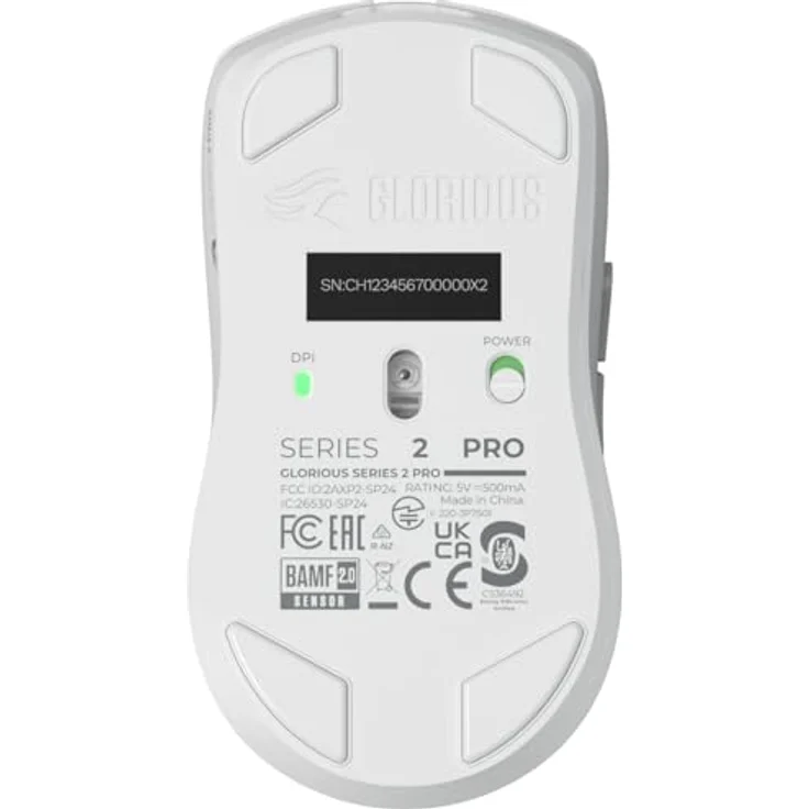 Glorious Series 2 PRO Wireless Gaming Maus, kabellose Gaming-Maus für Rechtshänder, 55 g leicht, 26.000 DPI, 80 Std. Batterielaufzeit, weiß – Bild 13