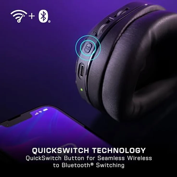 Turtle Beach Stealth 500 Schwarz PC Kabelloses Gaming Headset w/ 40hr Stunden & Bluetooth, für PC, PS5, PS4, Nintendo Switch and Mobile – Bild 4