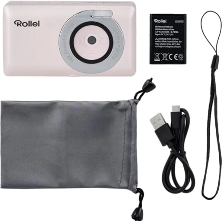 Rollei Compactline Pocket Digitalkamera – 50 MP, 16-facher Digital-Zoom, 2.7K Videoqualität, kompakt und leicht für unterwegs, benutzerfreundliches Design – Bild 4