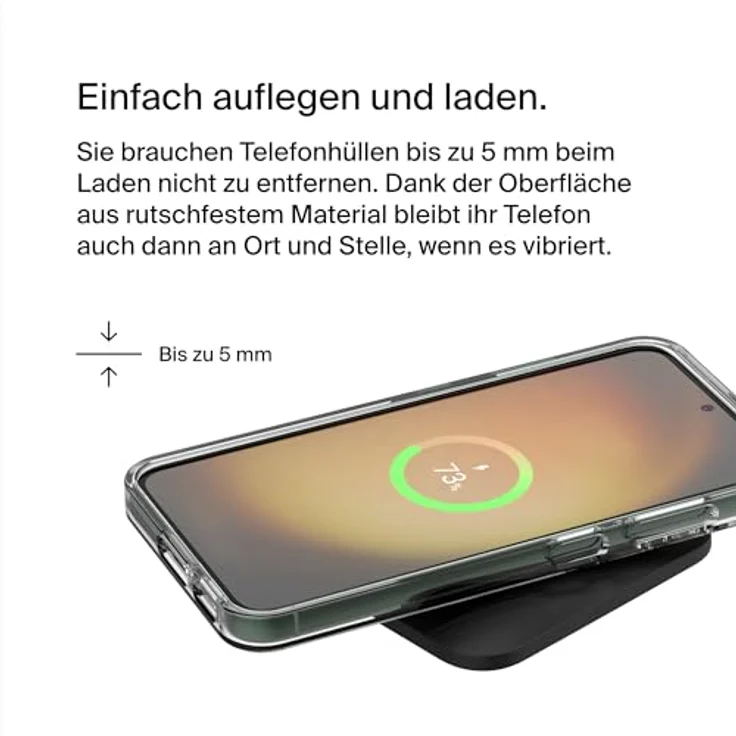 Belkin BoostCharge Pro kabelloses, induktives Universal Easy Align Ladepad, 15-W-Schnellladegerät für Apple iPhone, Samsung Galaxy, Apple AirPods Pro und andere MagSafe-fähige Geräte – Schwarz – Bild 4