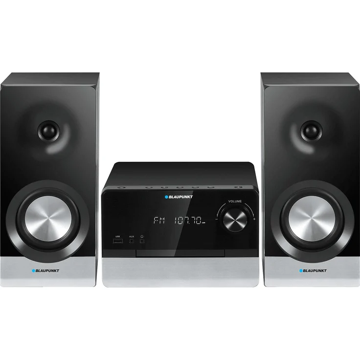 Blaupunkt MS40.2BT, Mikrofon CD USB FM Radio Bluetooth mit Fernbedienung, Weckfunktion und LED-Anzeige